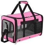 Portable Soft-Sided Cat Carrier Bag - Pink