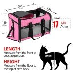 Portable Soft-Sided Cat Carrier Bag - Pink