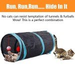 Interactive Cat Toy Set with Collapsible Tunnel