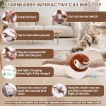 Interactive Rechargeable Flapping Bird Cat Toy
