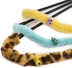 Interactive Cat Feather Teaser Wand with Bells