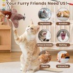 Interactive Rechargeable Flapping Bird Cat Toy