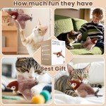 Interactive Rechargeable Flapping Bird Cat Toy