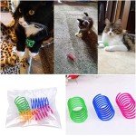 Andiker 12-Pack Colorful Cat Spring Toys