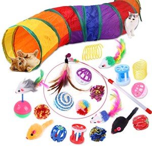 20-Piece Interactive Cat Toy Set for Indoor Fun