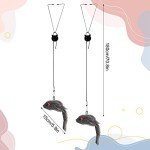 2-Pack Hanging Cat Toys for Interactive Play