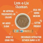 Chicken Lick-e-Lix Cat Treats - Kitten Friendly