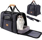 Collapsible Large Cat Carrier for Travel and Pets