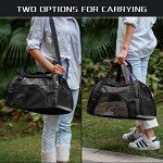 Portable Soft-Sided Cat Carrier Bag with Strap