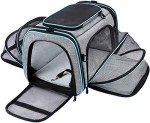 Expandable Cat Carrier with Fleece Bed - Travel Friendly