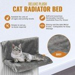 Cozy Grey Radiator Bed for Cats and Dogs