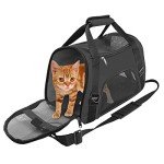 Airline Approved Soft-Sided Cat Carrier - Black