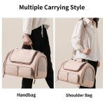 FUKUMARU Cat Carrier with Mesh Windows and Pockets