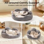 Large Washable Cat Bed with Removable Cushion