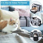 Expandable Cat Carrier with Fleece Bed - Travel Friendly