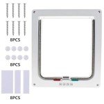 4-Way Locking Cat Door for Glass & Walls