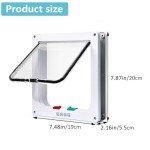 4-Way Locking Cat Door for Glass & Walls