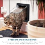Roxanex Large Weatherproof Cat Flap with 4-Way Lock