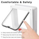 4-Way Lock Cat Door - Weatherproof & Easy Install