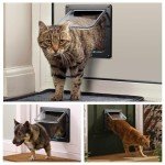 Roxanex Large Weatherproof Cat Flap with 4-Way Lock
