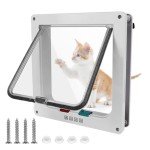 4-Way Locking Cat Door with Large Flap