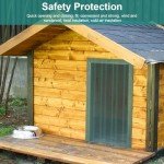 Clear Green PVC Pet Door Replacement Flap