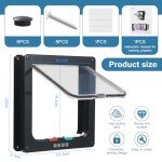 Roxanex Large Weatherproof Cat Flap with 4-Way Lock