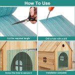 Clear Green PVC Pet Door Replacement Flap