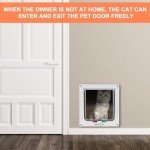 4-Way Locking Cat Door with Large Flap