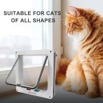 4-Way Locking Cat Door with Large Flap