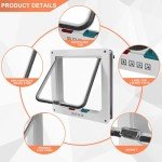 4-Way Locking Cat Door with Large Flap