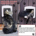 4-Way Locking Cat Door with Magnetic Closure