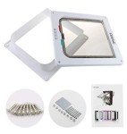 Large 4-Way Locking Cat Flap Door, White