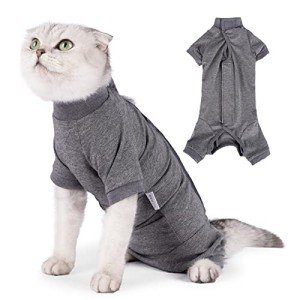 Cat Recovery Suit – Long Sleeve Bodysuit for Surgery