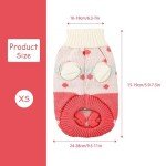 Rumyve Cute Strawberry Cat Sweater for Winter