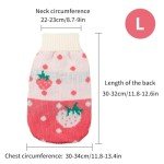 Cozy Pink Strawberry Sweater for Cats & Dogs