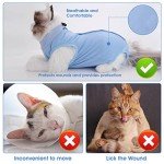 Molain Cat Recovery Suit - Anti-Licking Pajama for Kittens