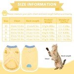 Cozy Yellow Cat Sweater for Small to Medium Cats