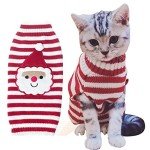 Cozy Santa Cat Sweater for Winter Wear