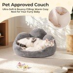 Large Washable Cat Bed with Removable Cushion