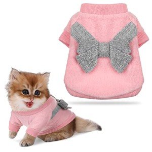 Cozy Cat Knit Sweater - Winter Wear (Pink, Gray)