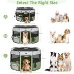 Petsfit Foldable Indoor Puppy Playpen - Green