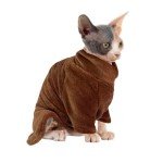 Coral Sphinx Warm Vest for Hairless Cats