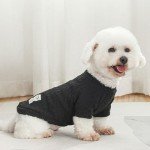 Cozy Black Turtleneck Sweater for Cats and Puppies