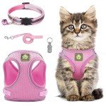 Adjustable Reflective Cat Harness and Leash Set