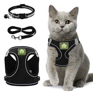 Adjustable Escape Proof Cat Harness and Leash Set
