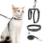 Adjustable Glow-in-the-Dark Cat Harness with Leash