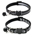 2-Pack Reflective Cat Collars with Bell