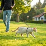 Adjustable Glow-in-the-Dark Cat Harness with Leash