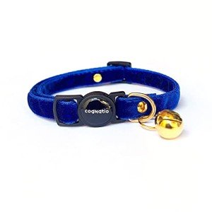 Cozy Velvet Quick Release Cat Collars with Bell